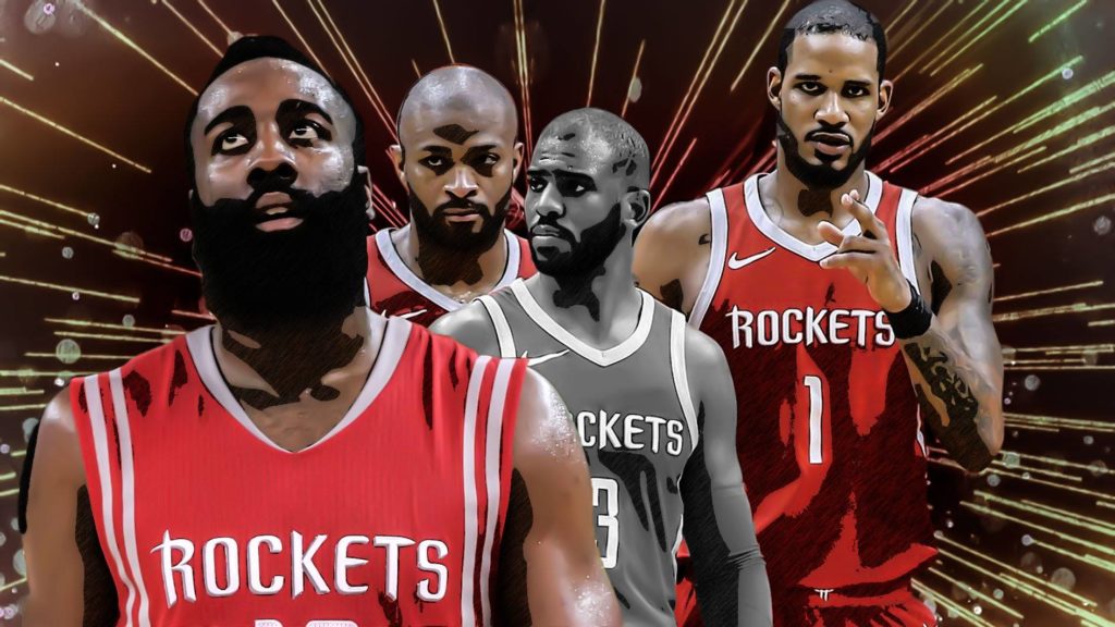 Rockets, P.J. Tucker, James Harden, Chris Paul, Trevor Ariza