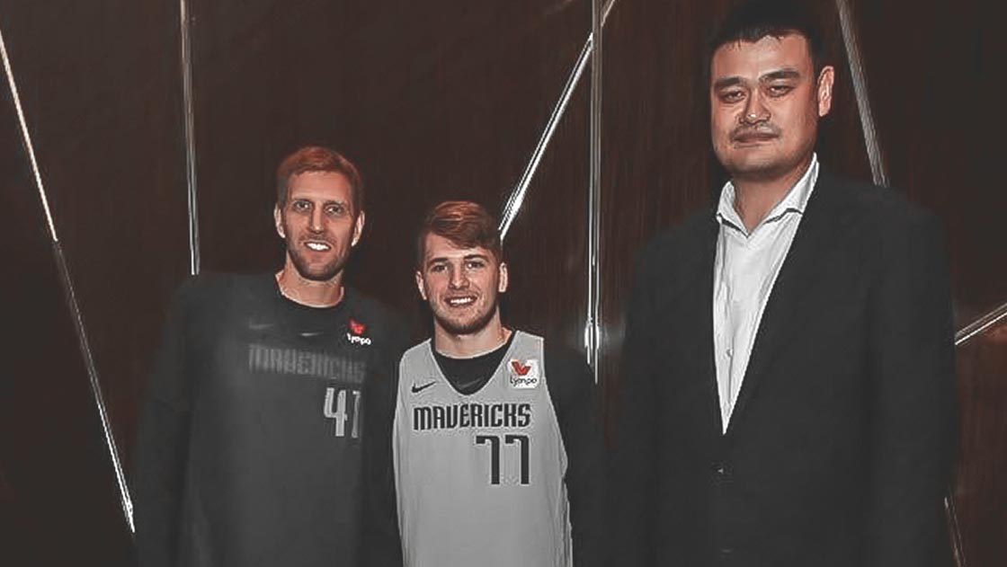 Luka Doncic, Dirk Nowitzki, Yao Ming