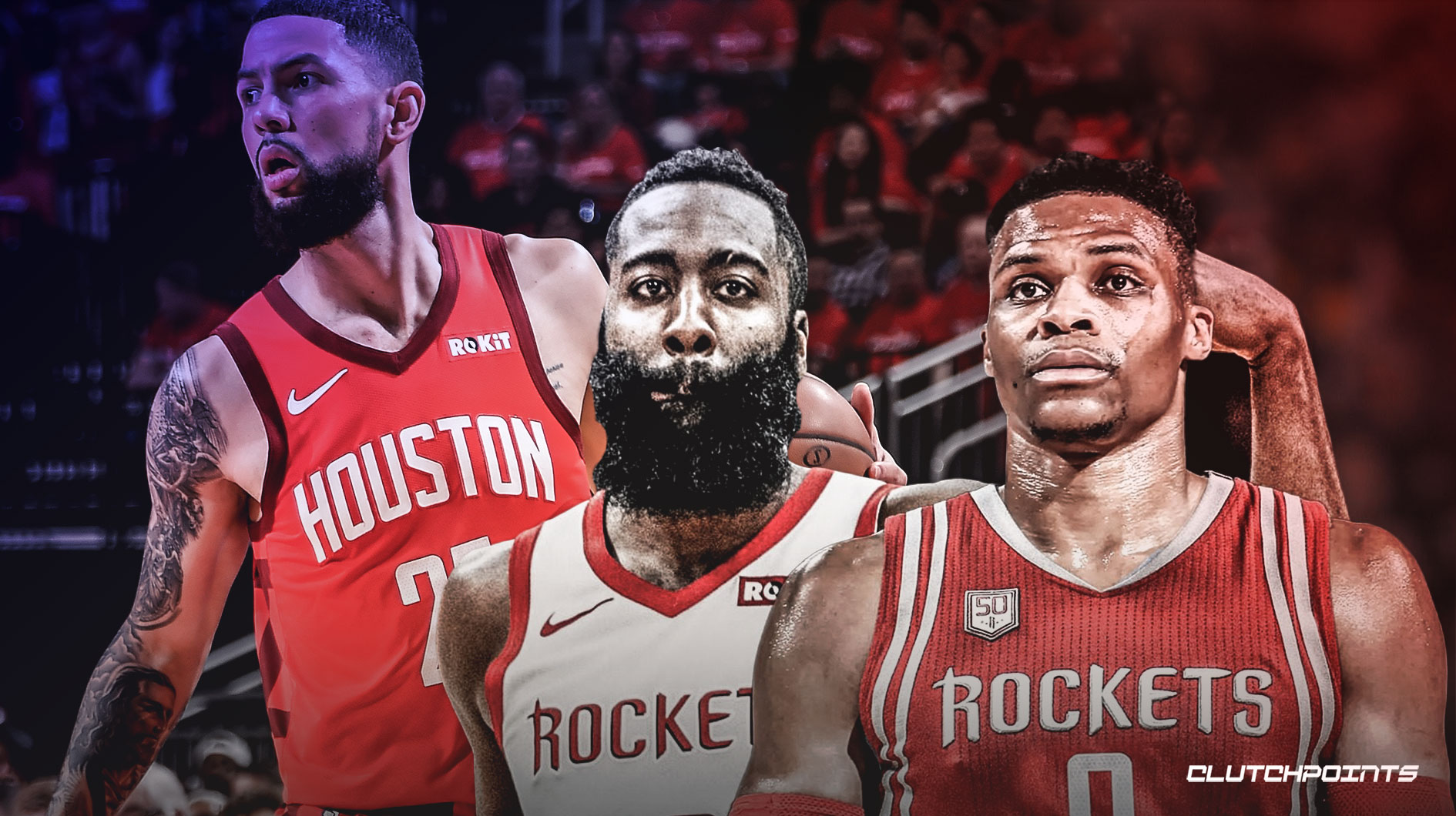 Rockets, Austin Rivers, James Harden, Russell Westbrook