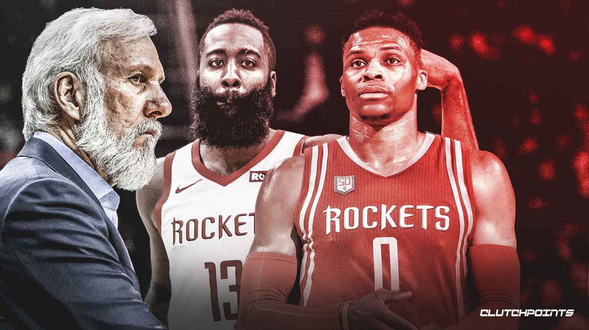 Rockets, James Harden, Russell Westbrook, Greg Popovich, Spurs