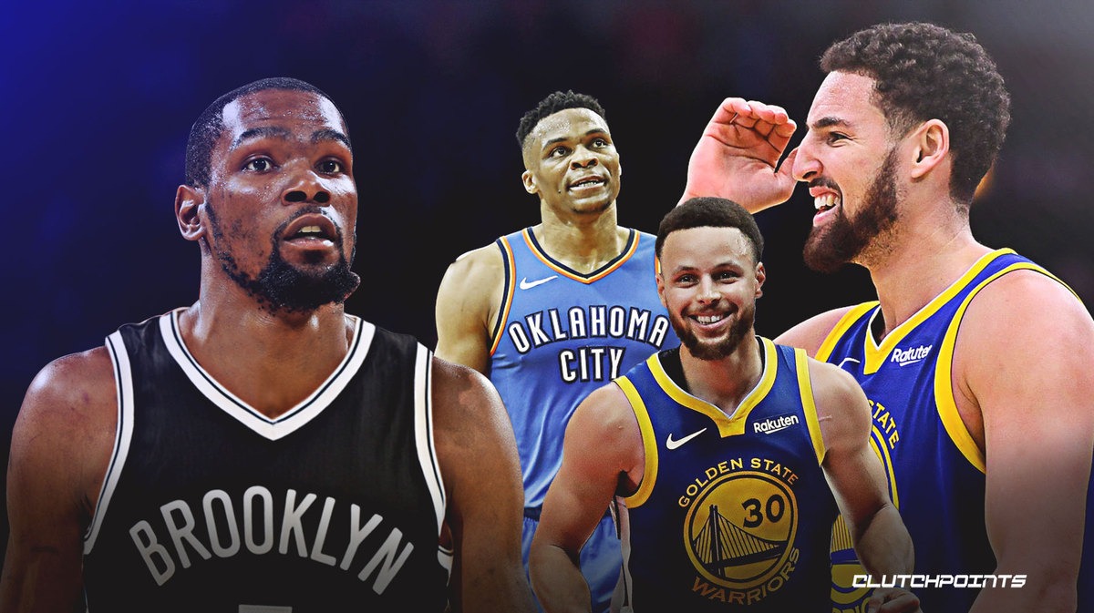 Nets, Kevin Durant, Stephen Curry, Klay Thompson, Russell Westbrook