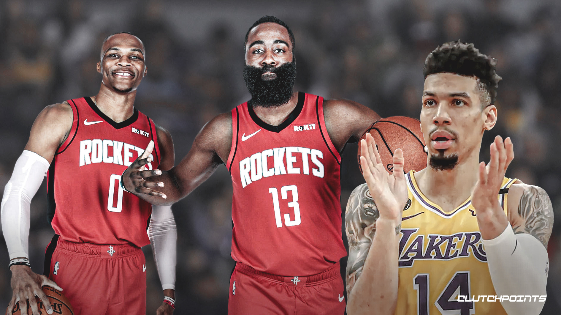 Danny Green, Russell Westbrook, James Harden, Rockets, Lakers