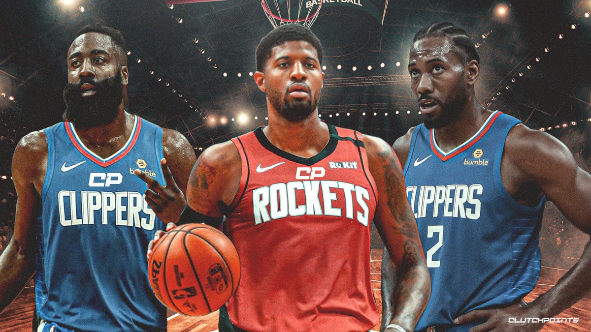 James Harden Paul George Rockets Clippers