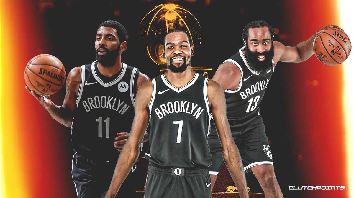 Kevin Durant, Kyrie Irving, James Harden, Nets