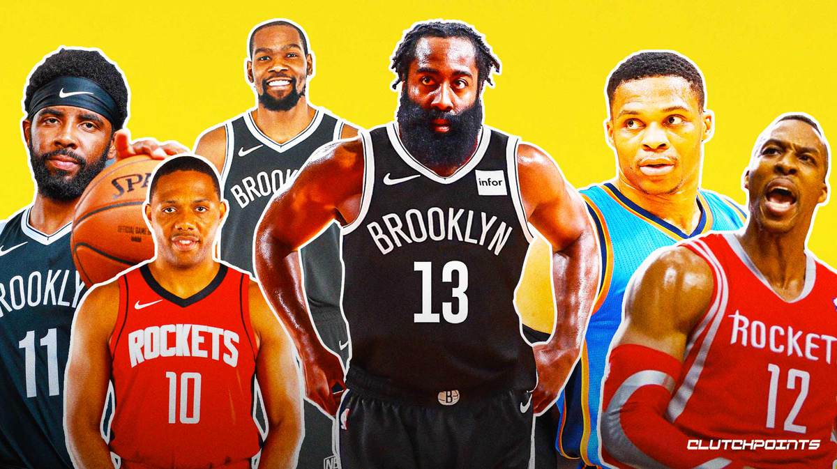 James Harden, Nets, Rockets, Kevin Durant, Kyrie Irving, Russell Westbrook